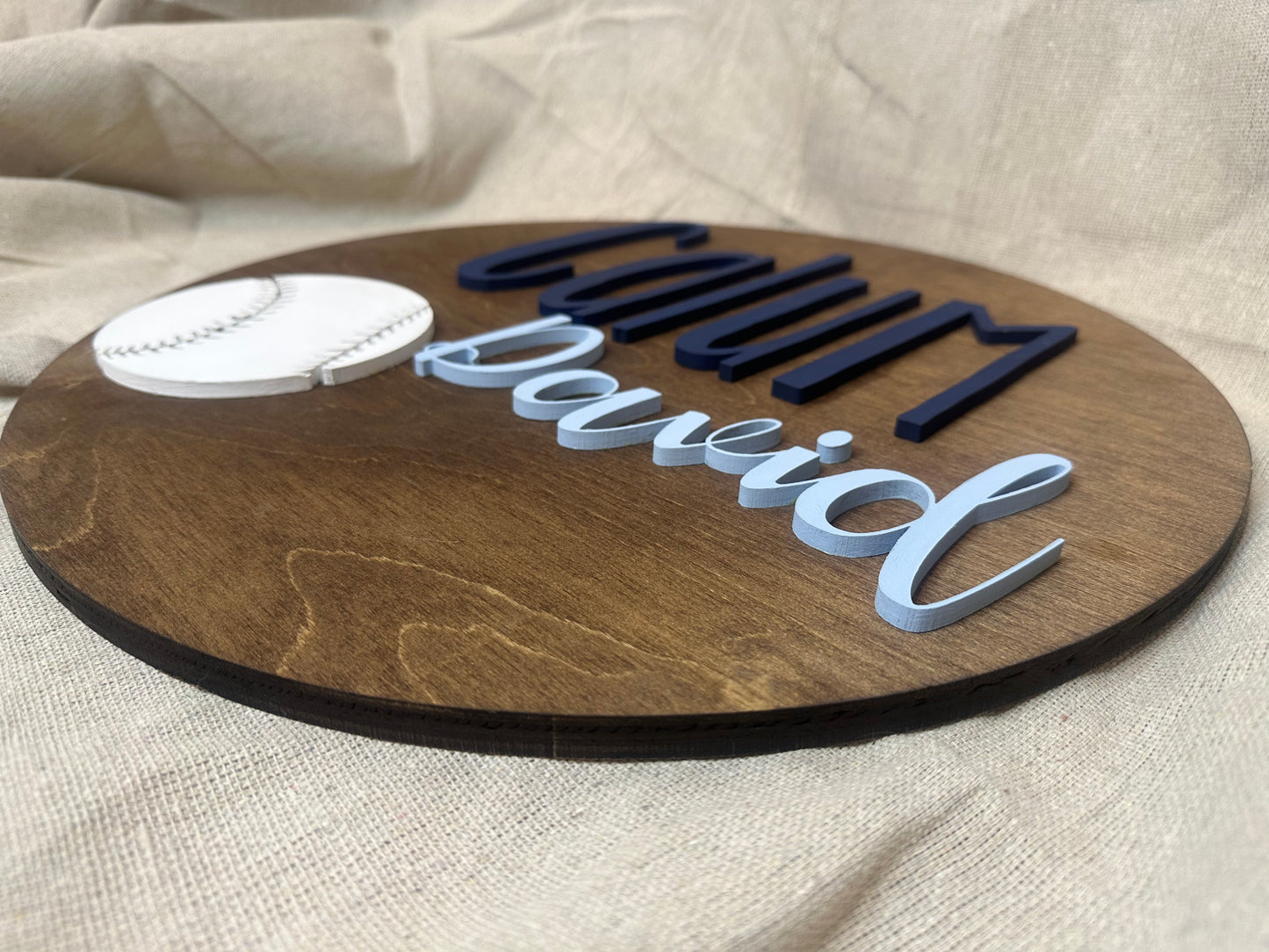 18” Small Baseball Nursery Sign