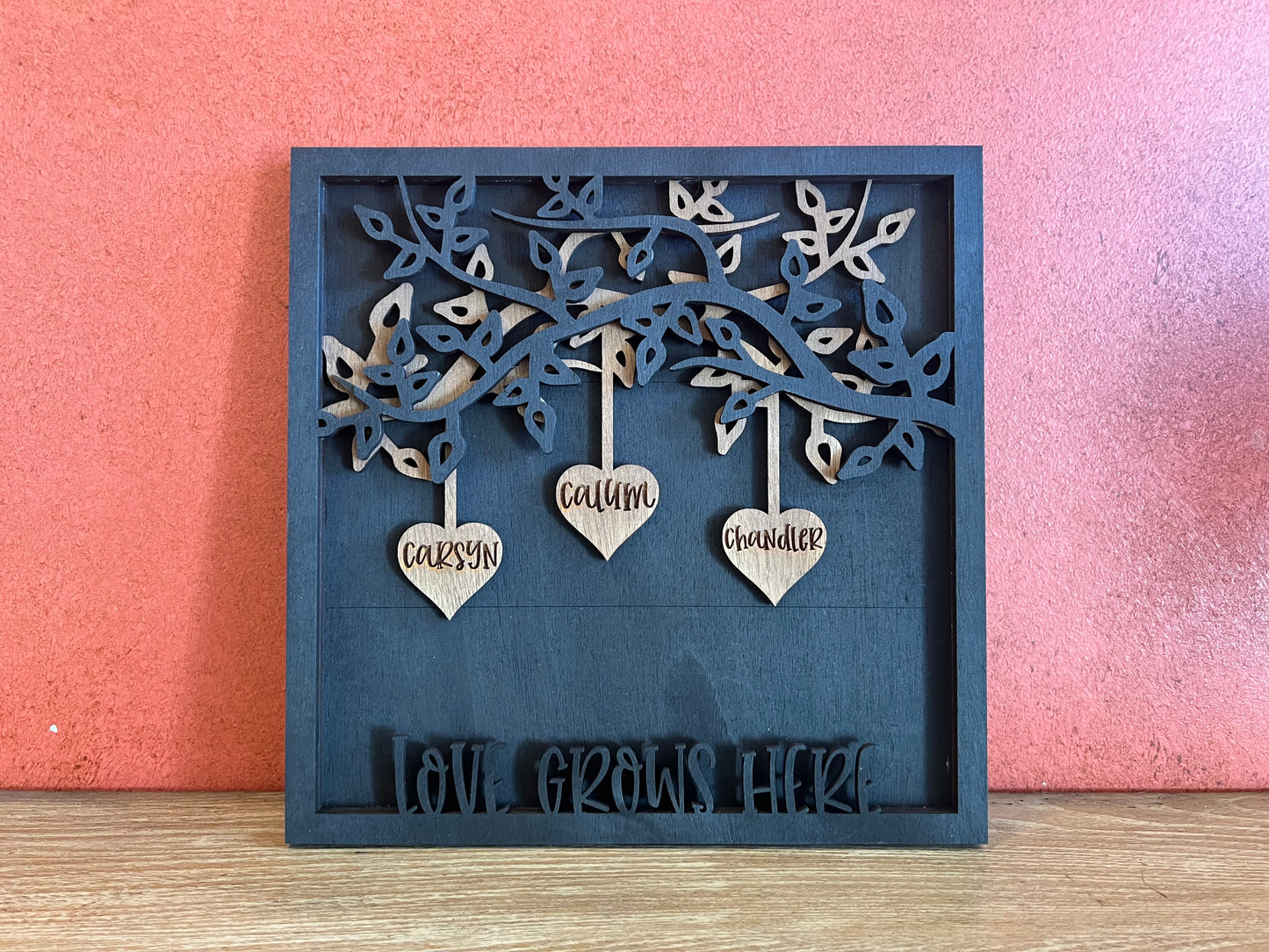 3D Family Tree Sign