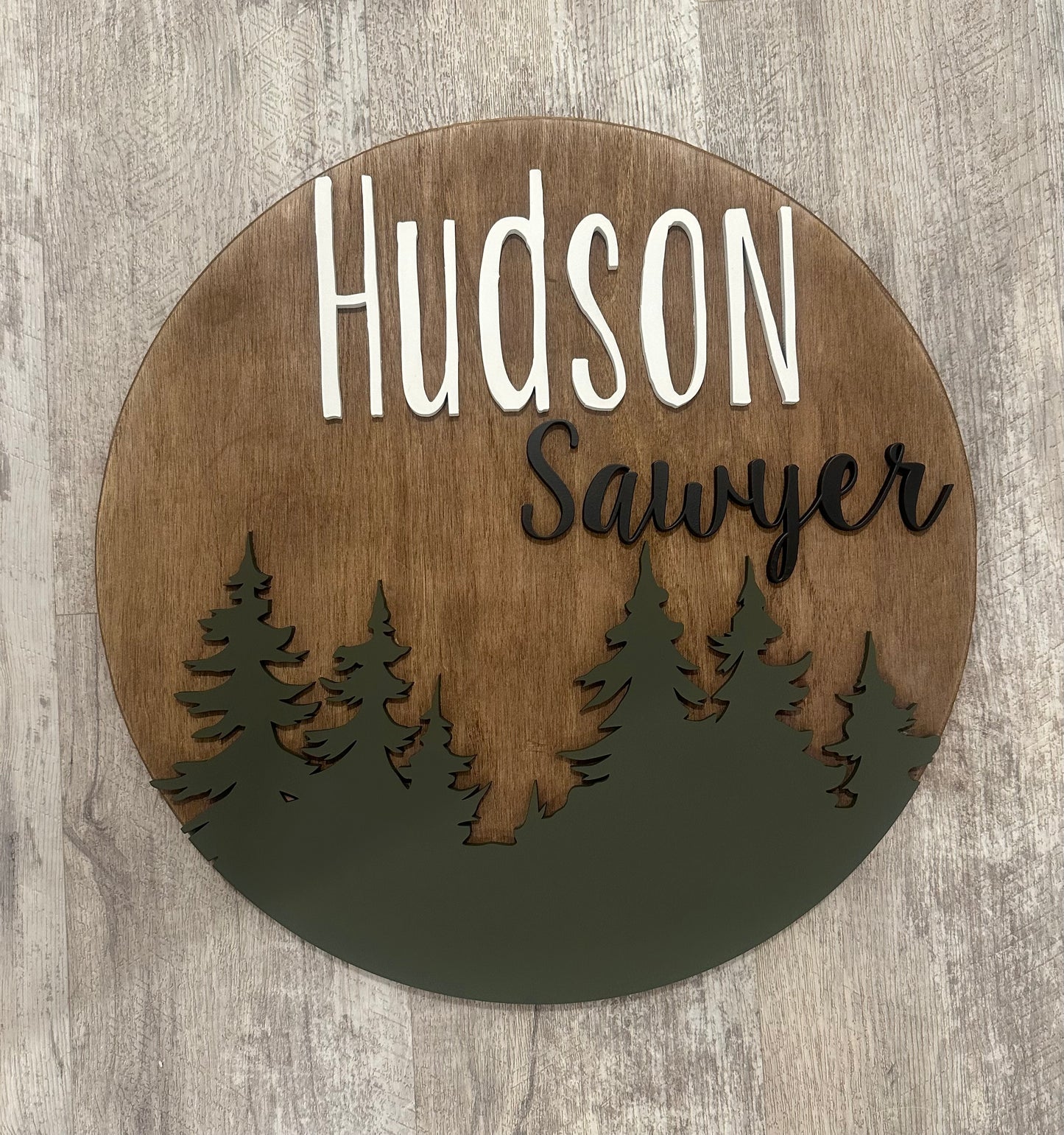 18” Pine Tree Nursery Sign