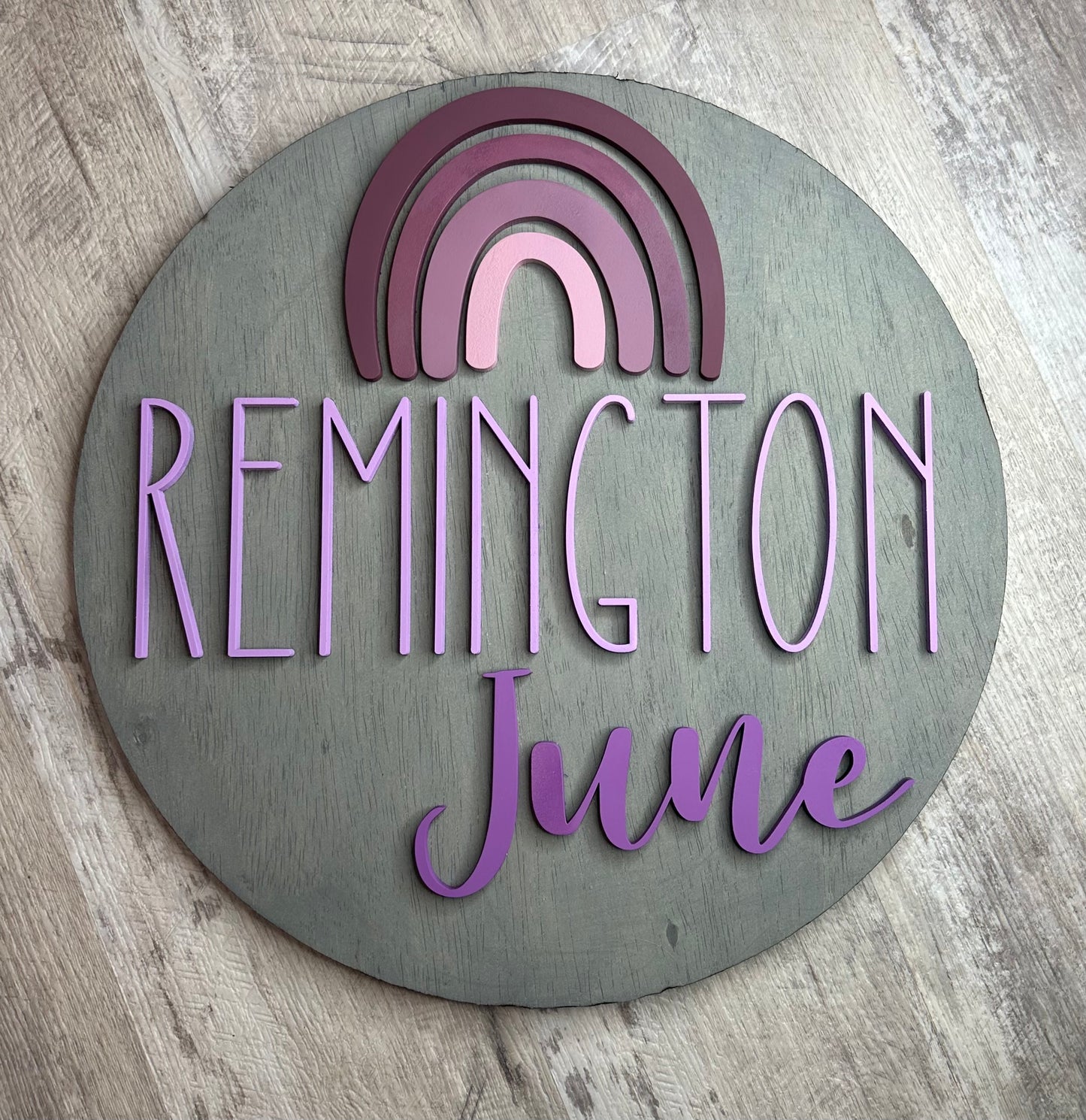 18” Rainbow Nursery Sign