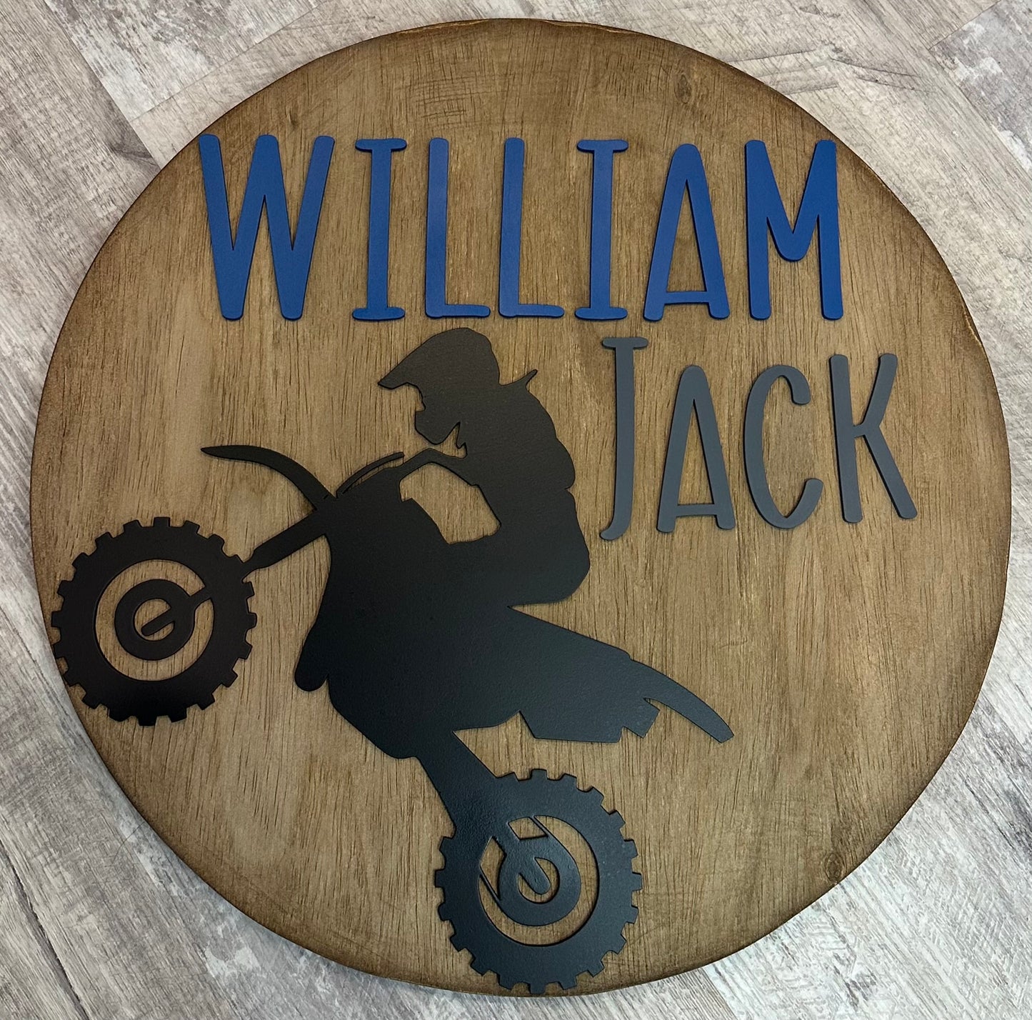 18” Dirt Bike Nursery Sign