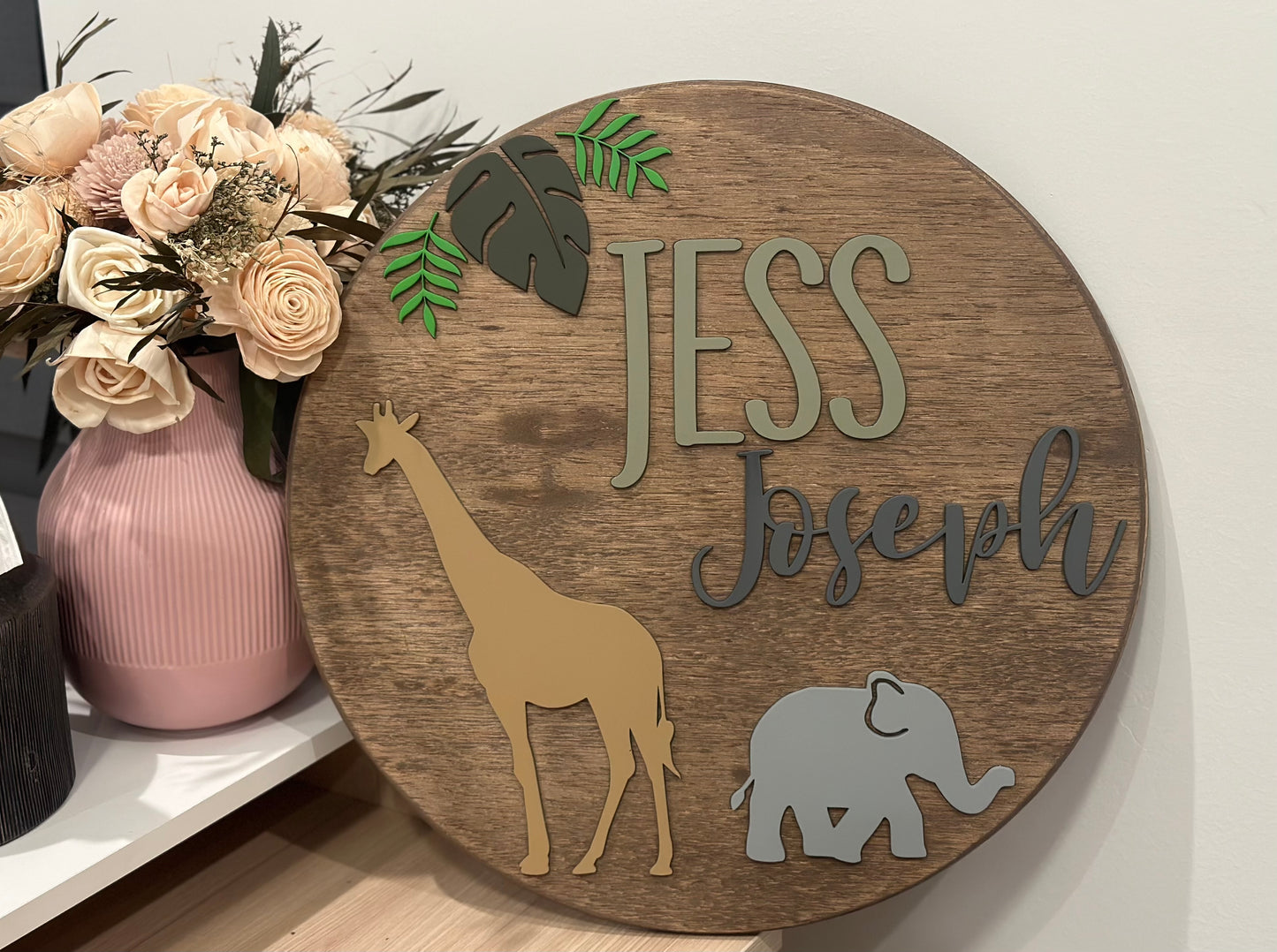 18” Safari Nursery Sign
