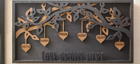 3D Family Tree Sign