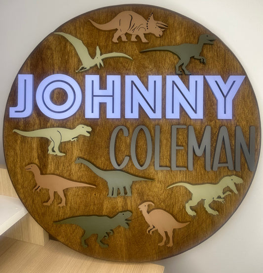 18” Dinosaur Nursery Sign