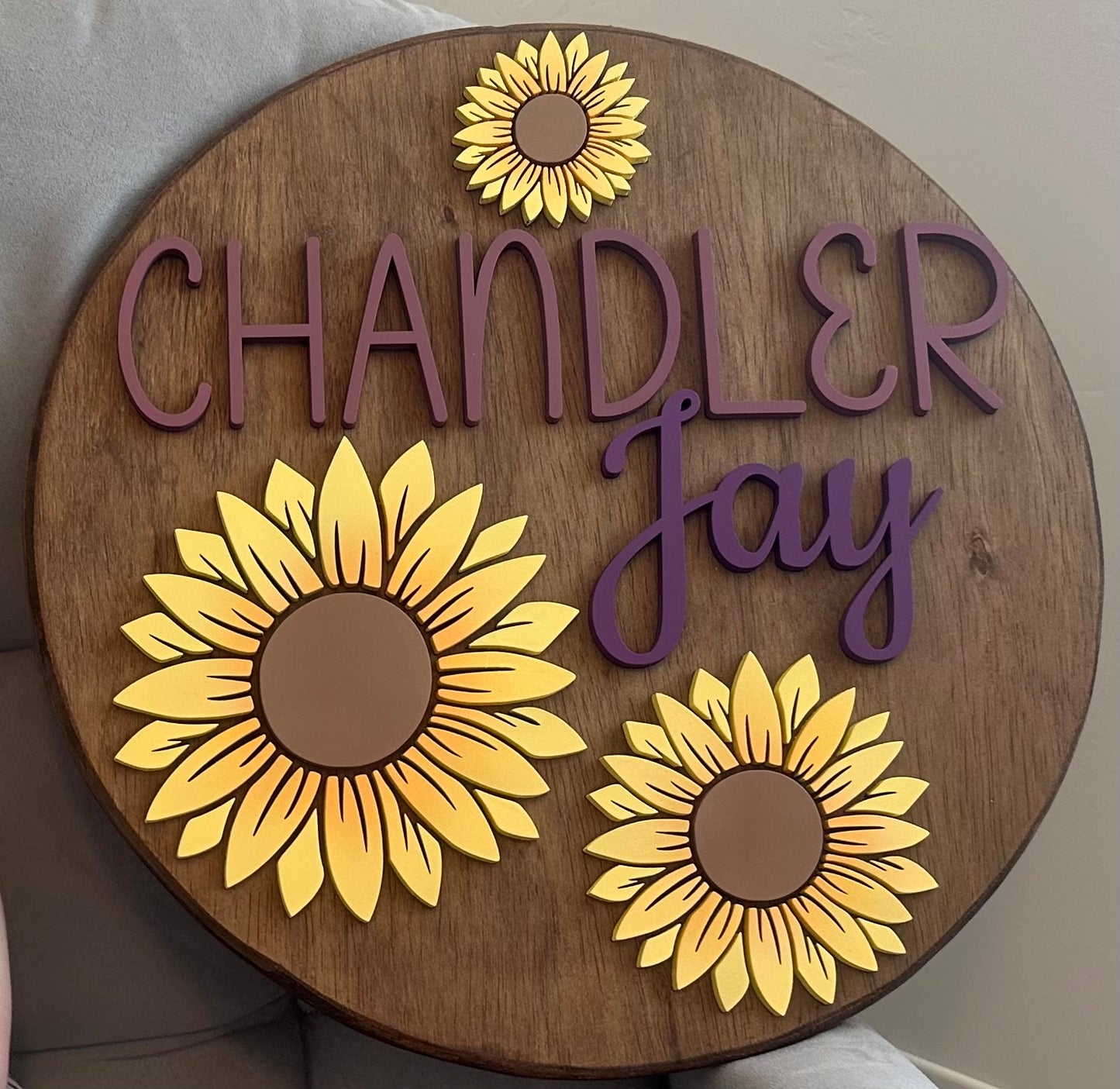 18” Sunflower Nursery Sign