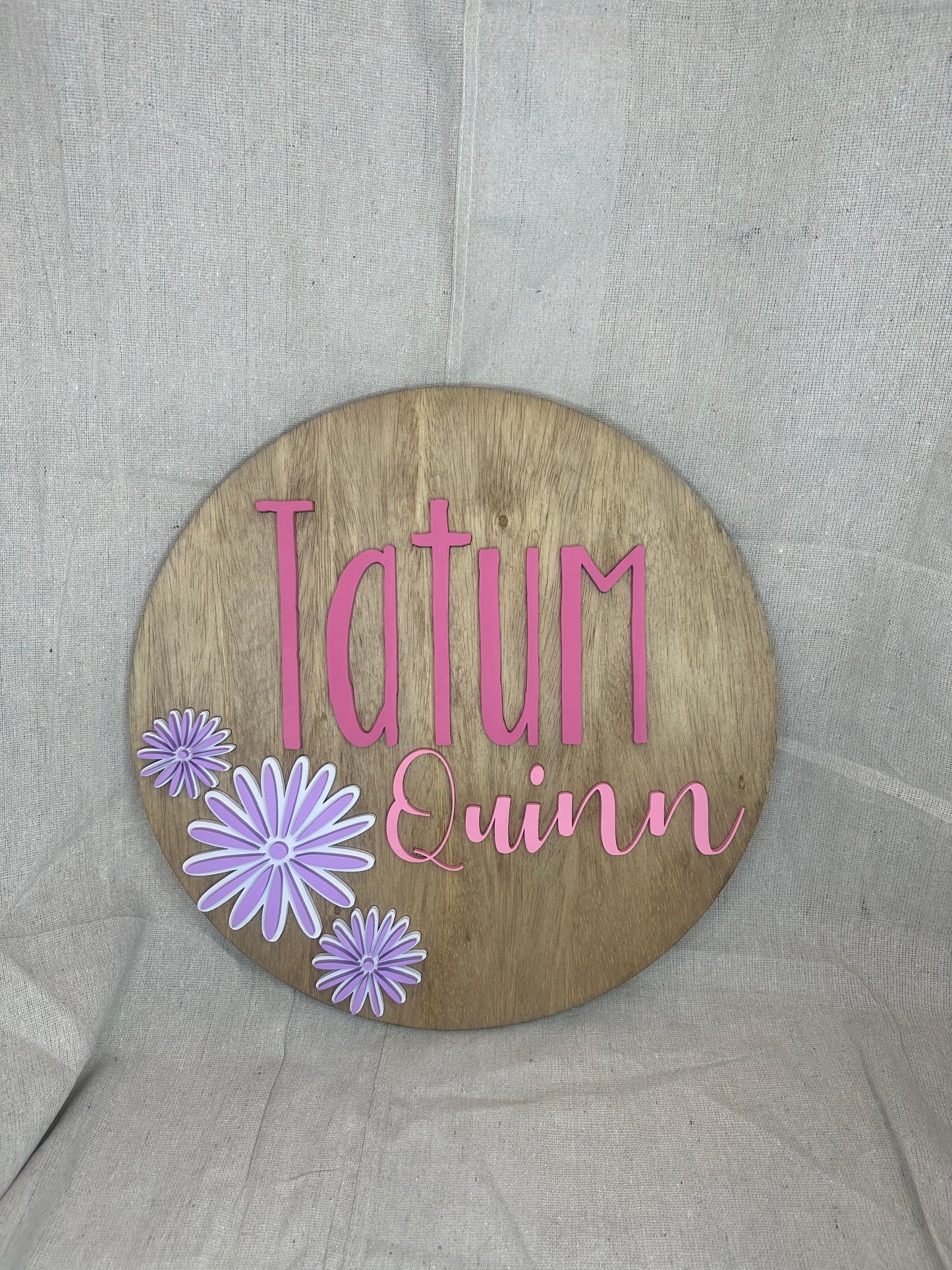 18” Aster Flower Nursery Sign