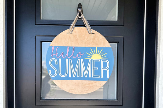 18” Summer Door Sign