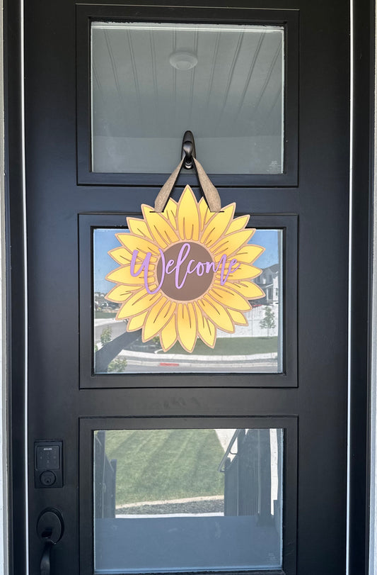 18” Sunflower Door Sign