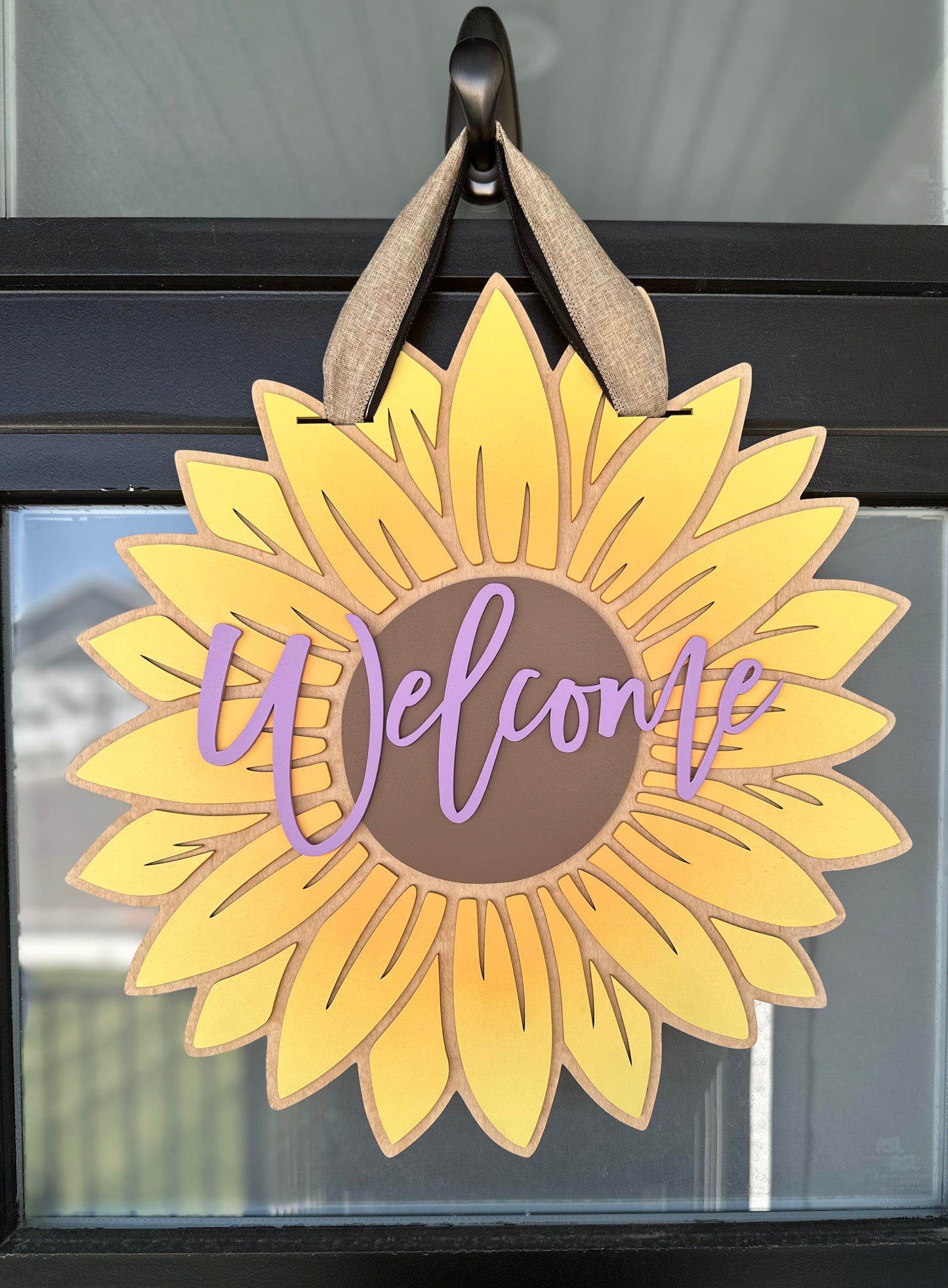 18” Sunflower Door Sign