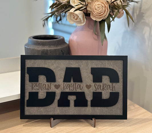 Personalized Dad Sign