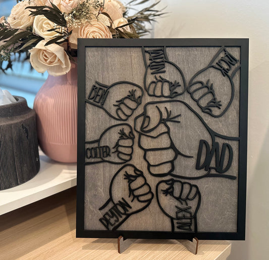 Dad/Grandpa Fist Bump Sign