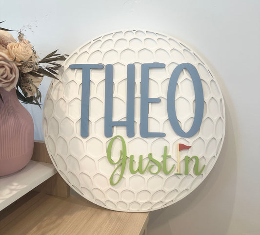 18” Golf Nursery Sign