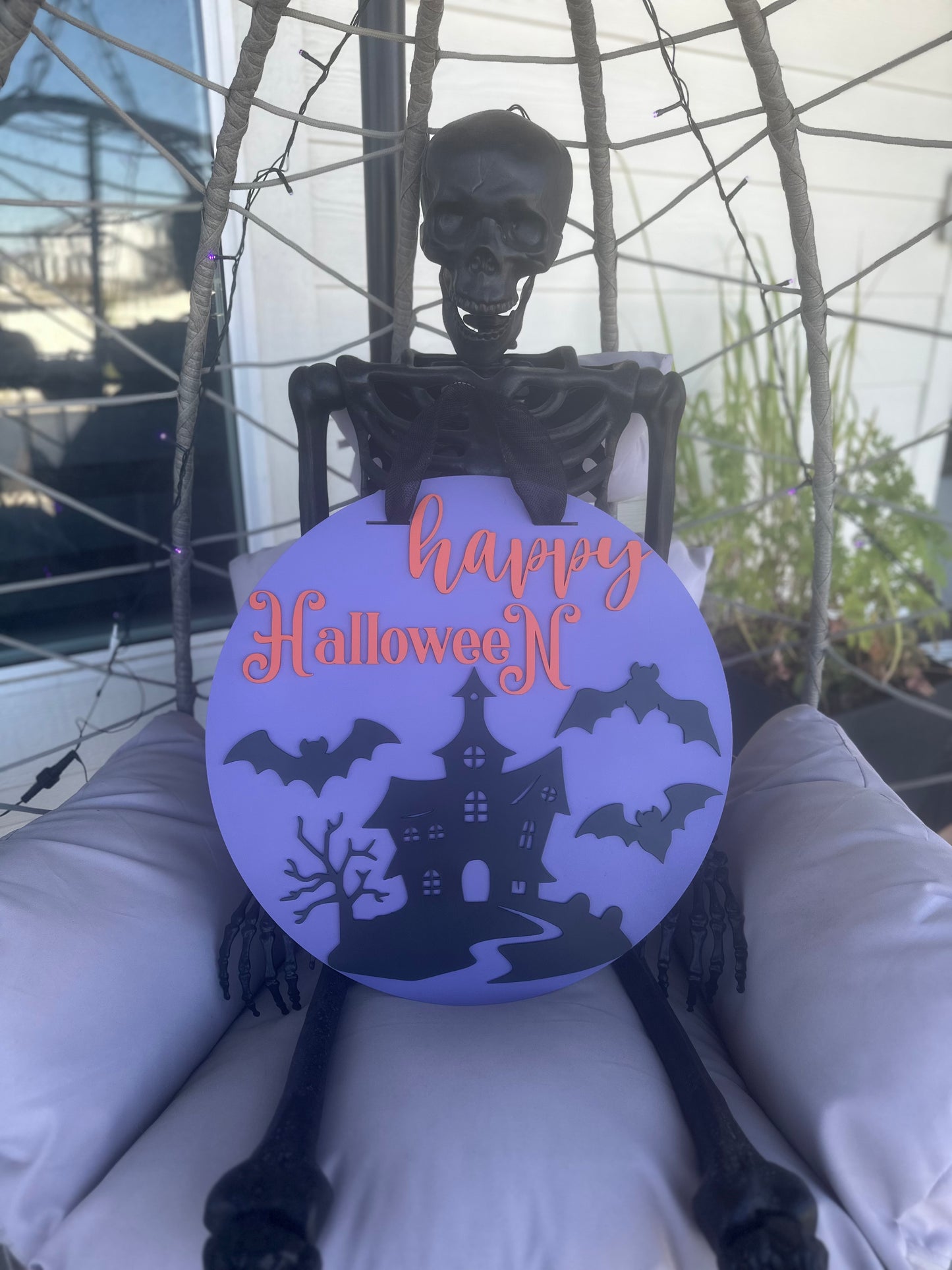 18” Haunted House Door Sign