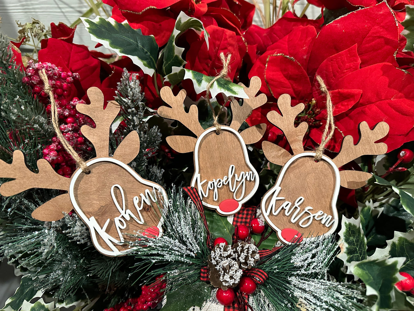Personalized Reindeer Ornament