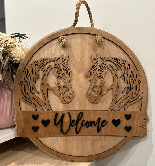 18” Horse Door Sign