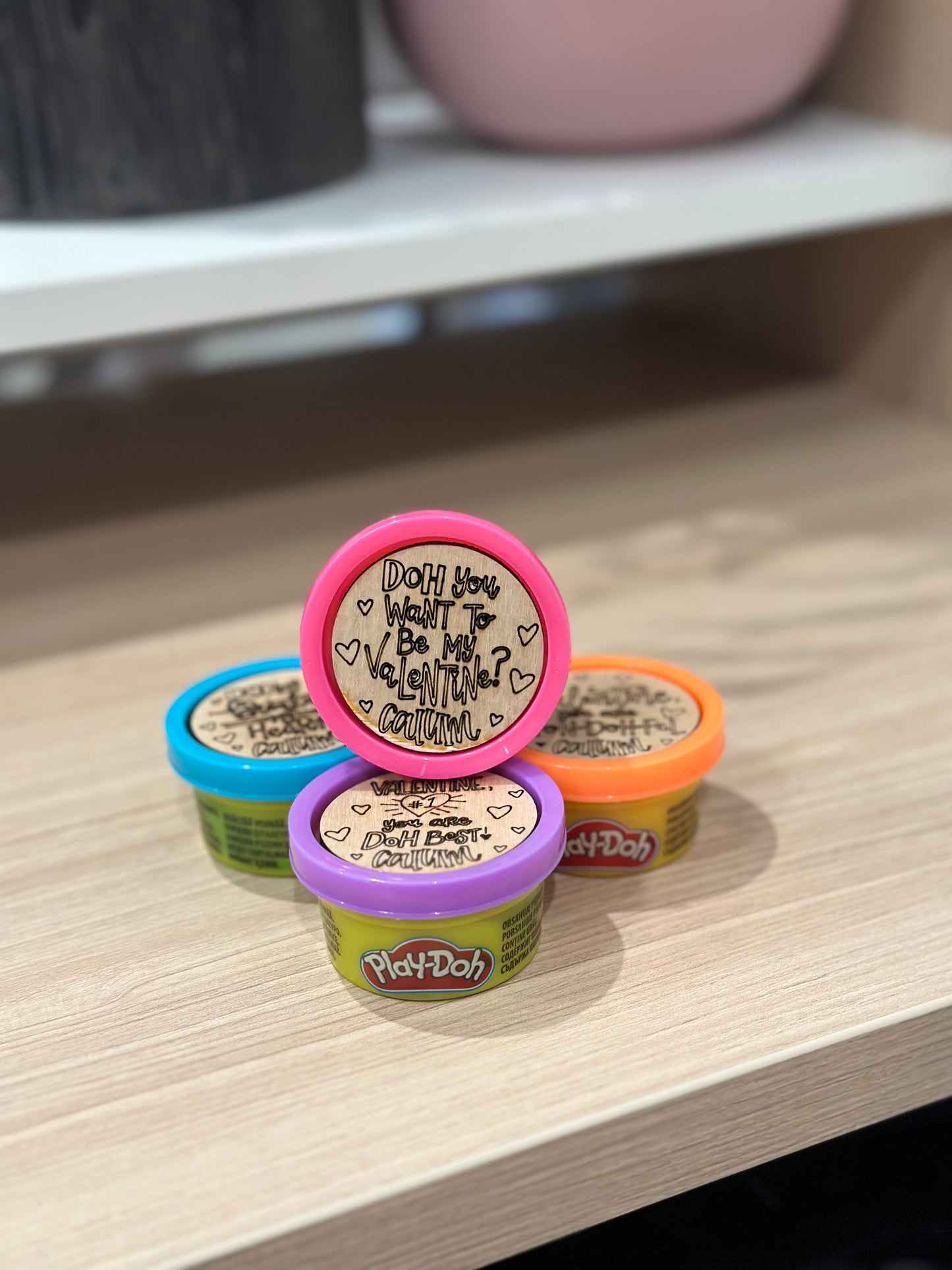 Play-Doh Valentine Favors (set of 4)