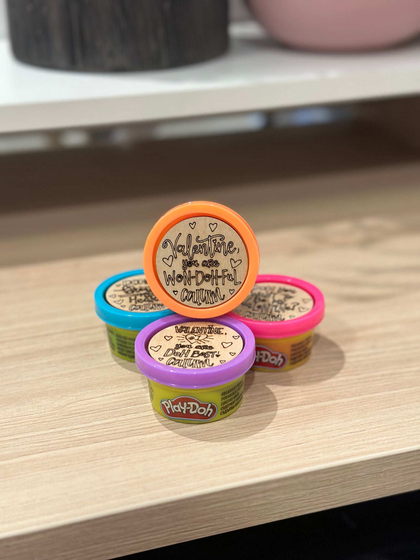 Play-Doh Valentine Favors (set of 4)