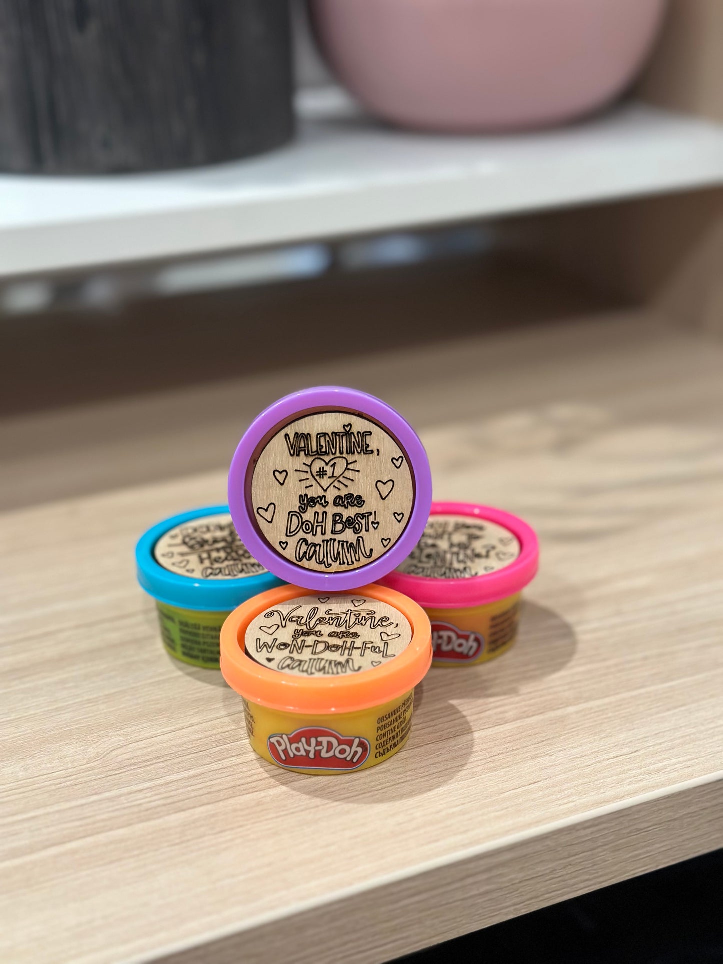 Play-Doh Valentine Favors (set of 4)