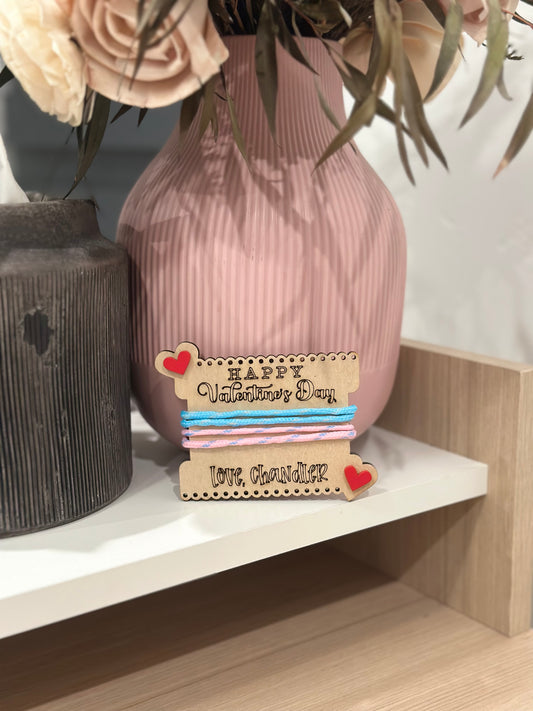 Valentine's Day Friendship Bracelet Party Favor