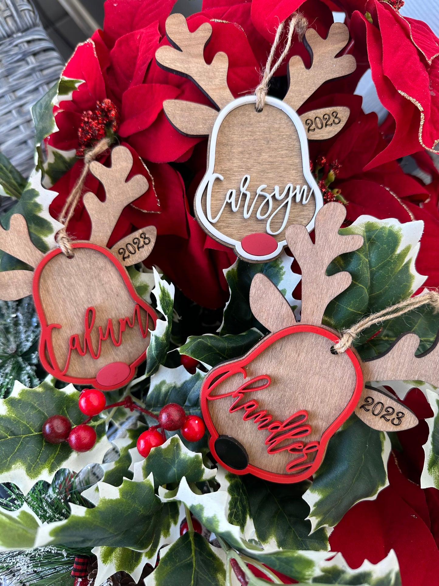 Personalized Reindeer Ornament