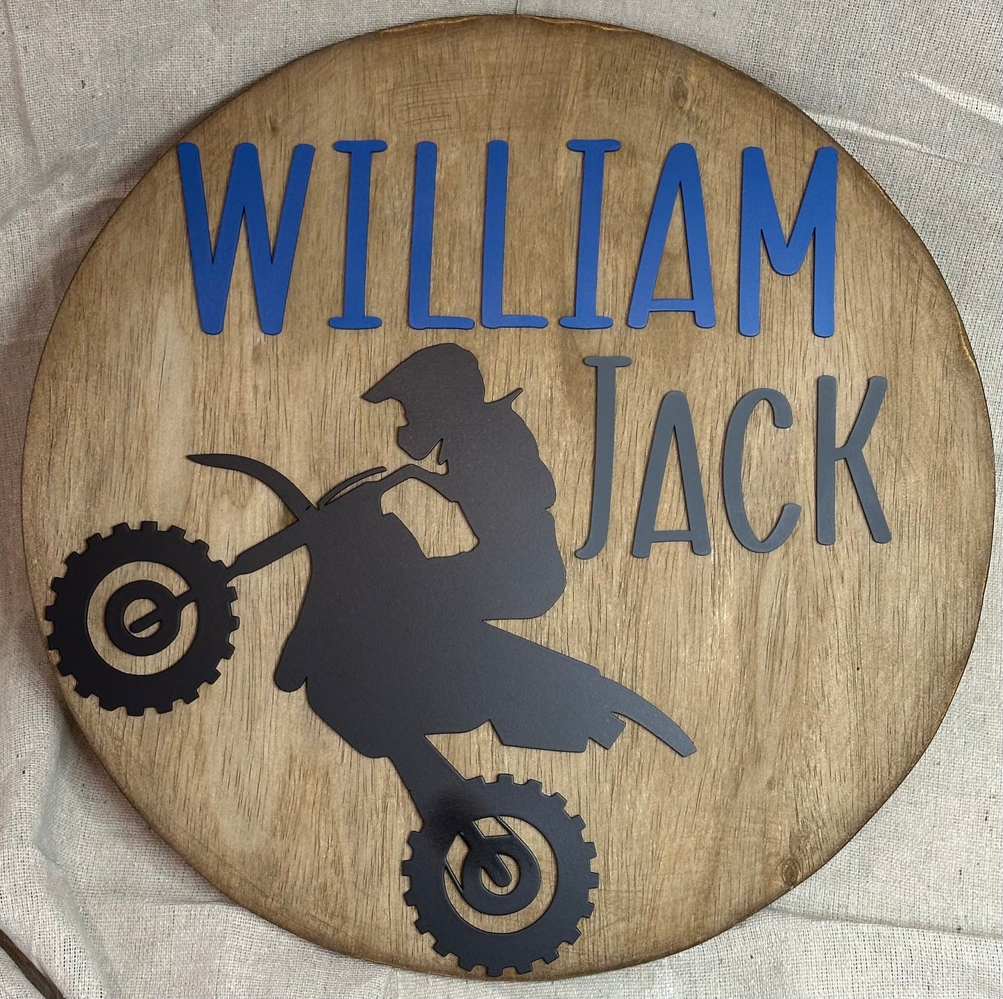 18” Dirt Bike Nursery Sign