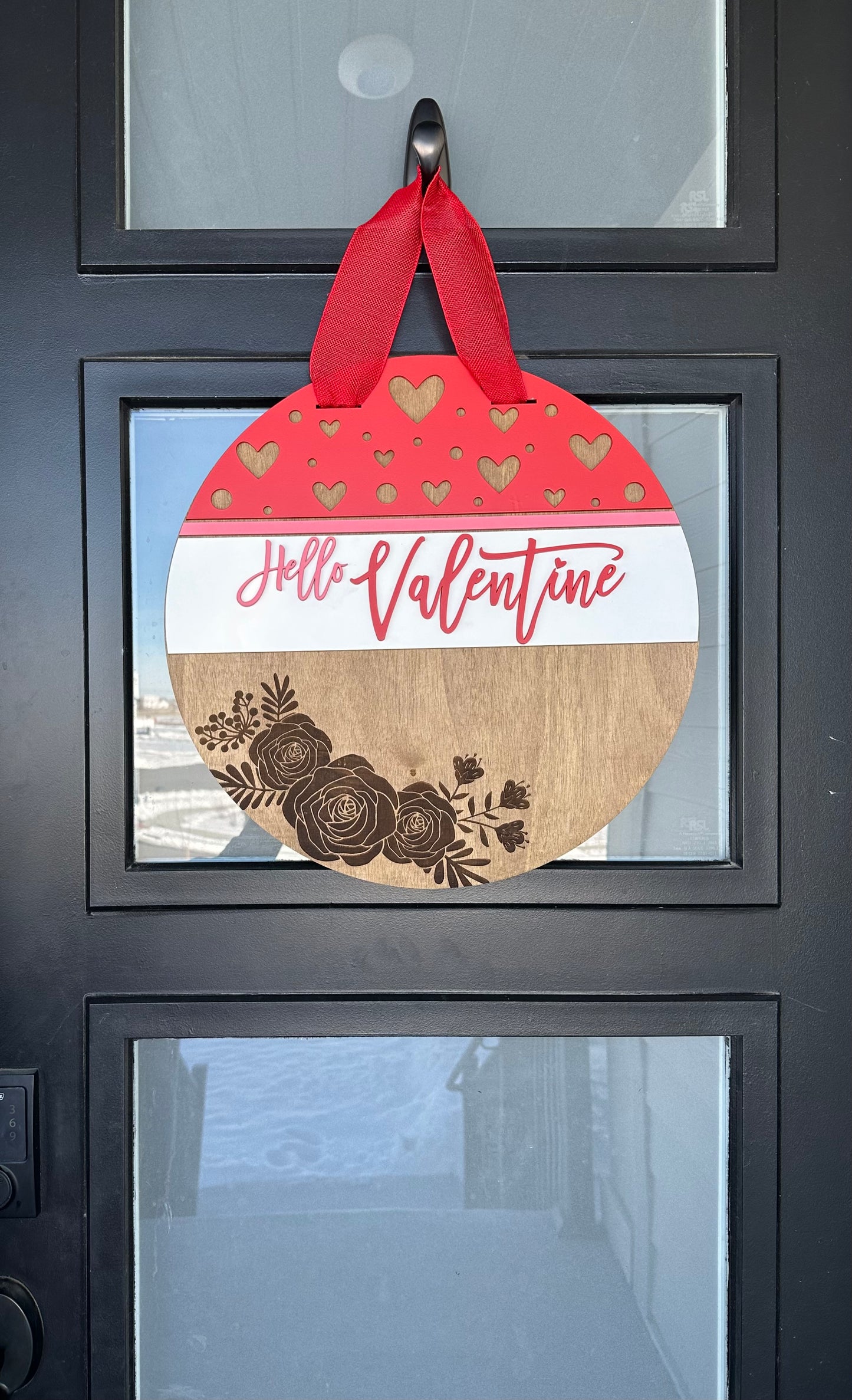 18” Valentine’s Door Sign