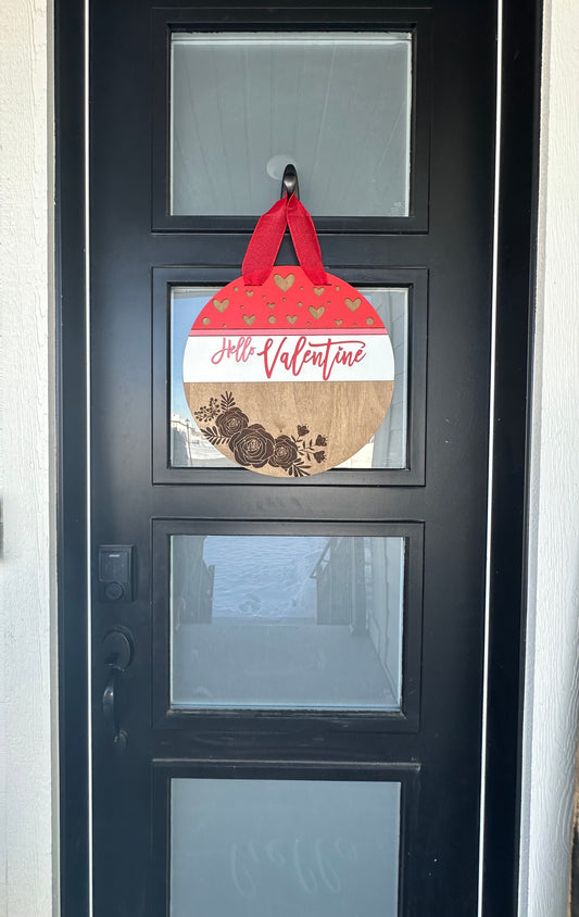 18” Valentine’s Door Sign