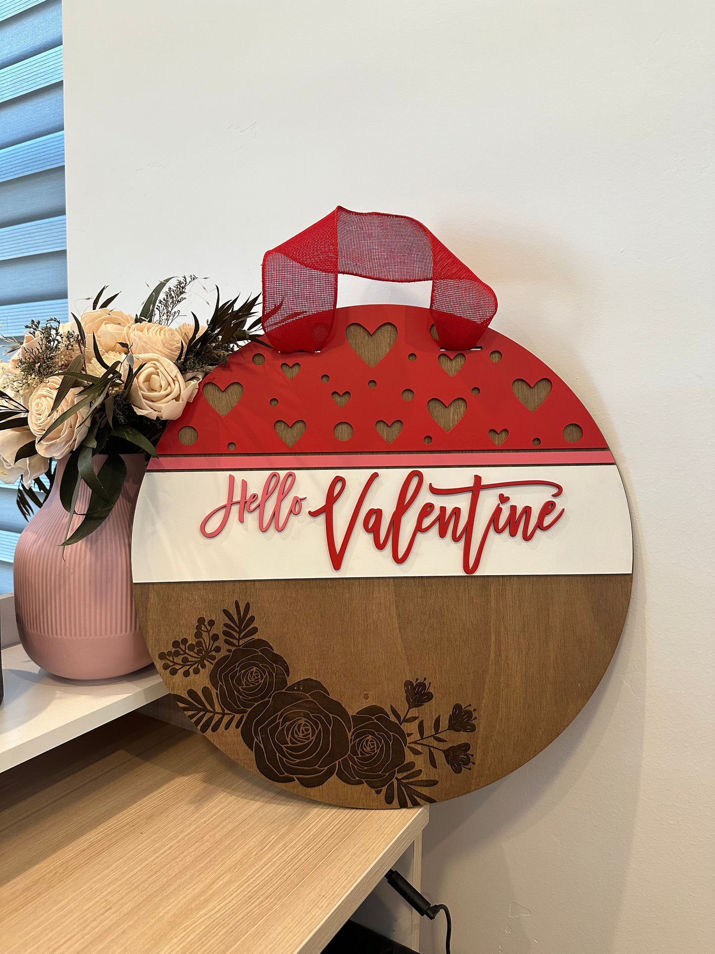 18” Valentine’s Door Sign