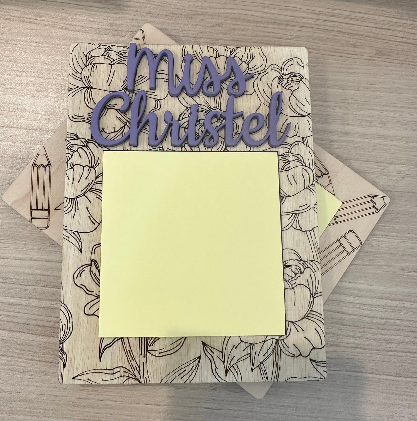 Teacher Post-it Note Holder