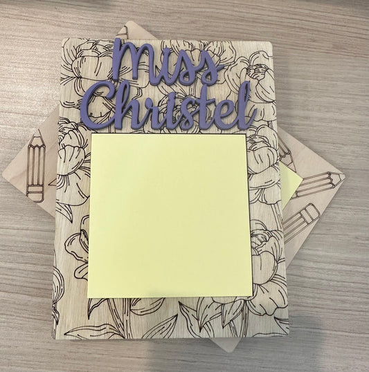 Teacher Post-it Note Holder