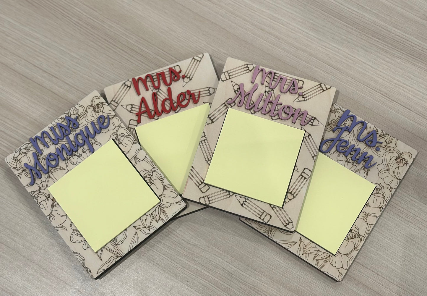Teacher Post-it Note Holder